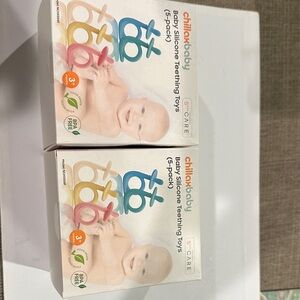 ChillaxBaby Silicone Teething Toys - Multicolor 5 Pack